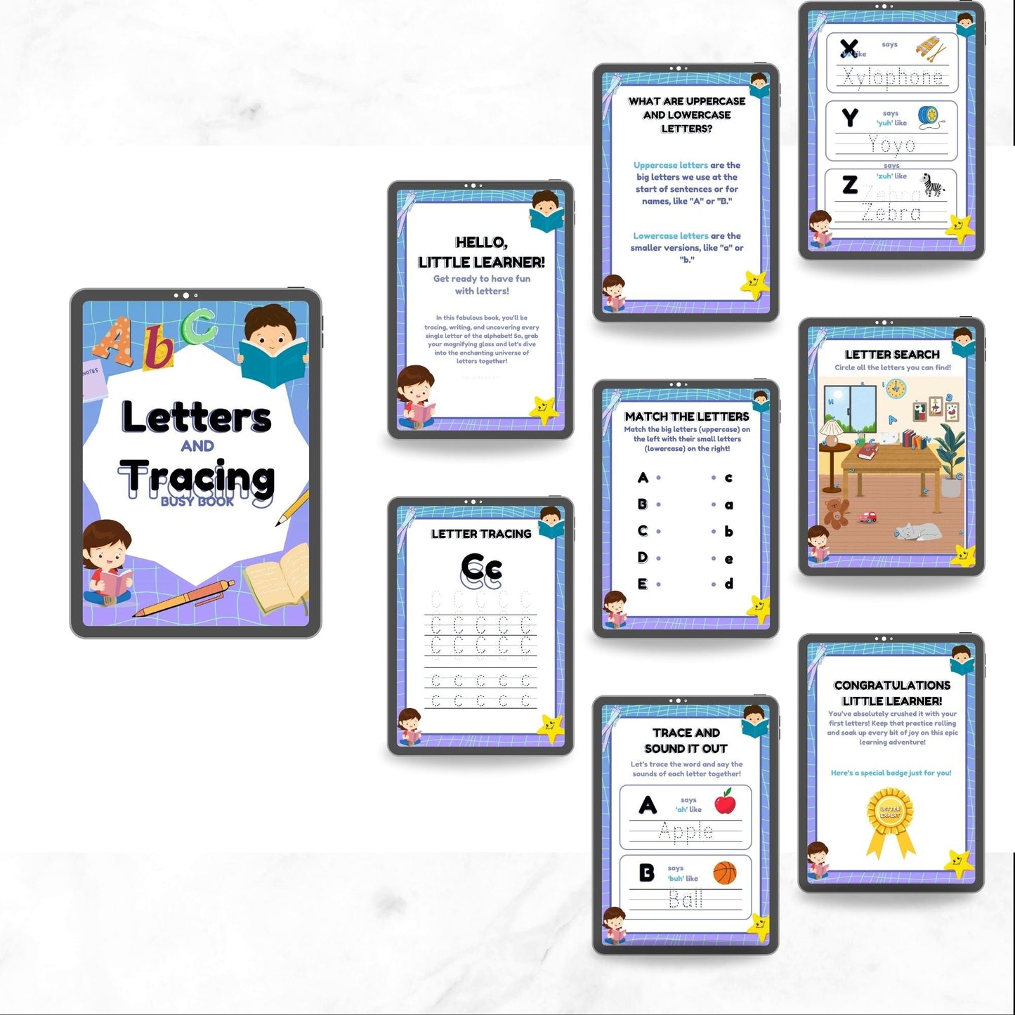 Letters and Tracing Busy Book - Else's Hobby Corner