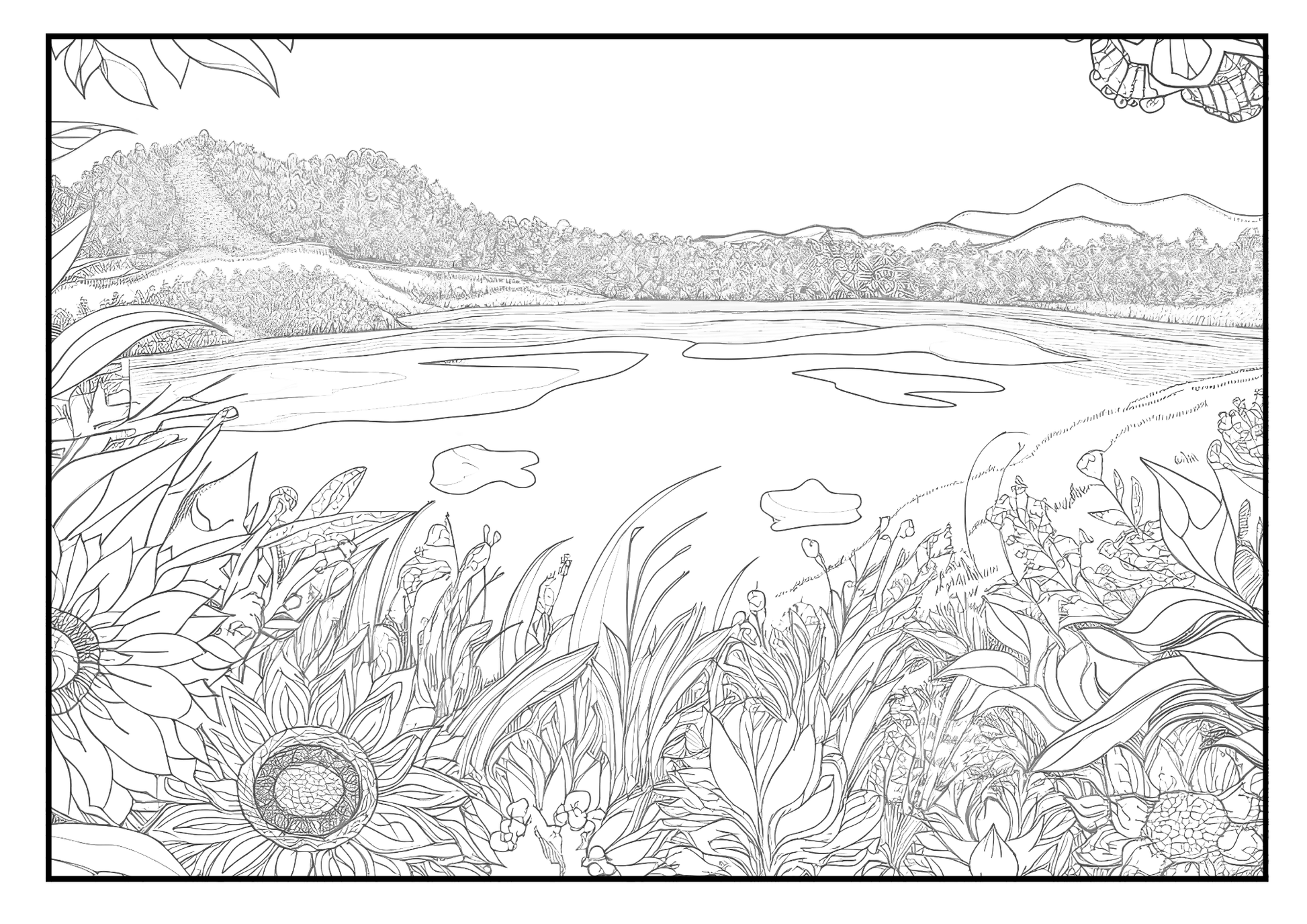 Color Your Calm - Else's Hobby - mindful coloring sheet